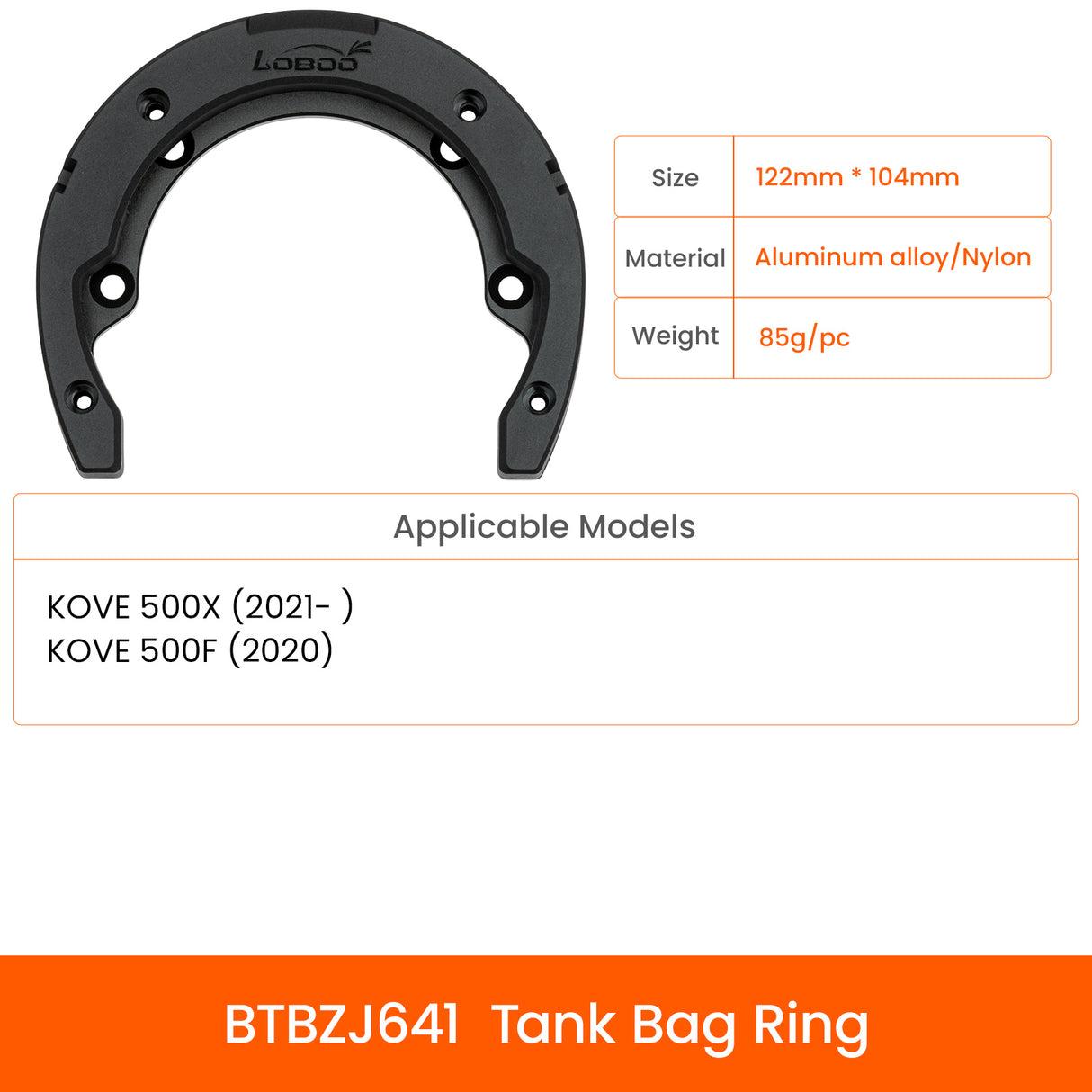 Tankpåsring: KOVE 500X - 500F